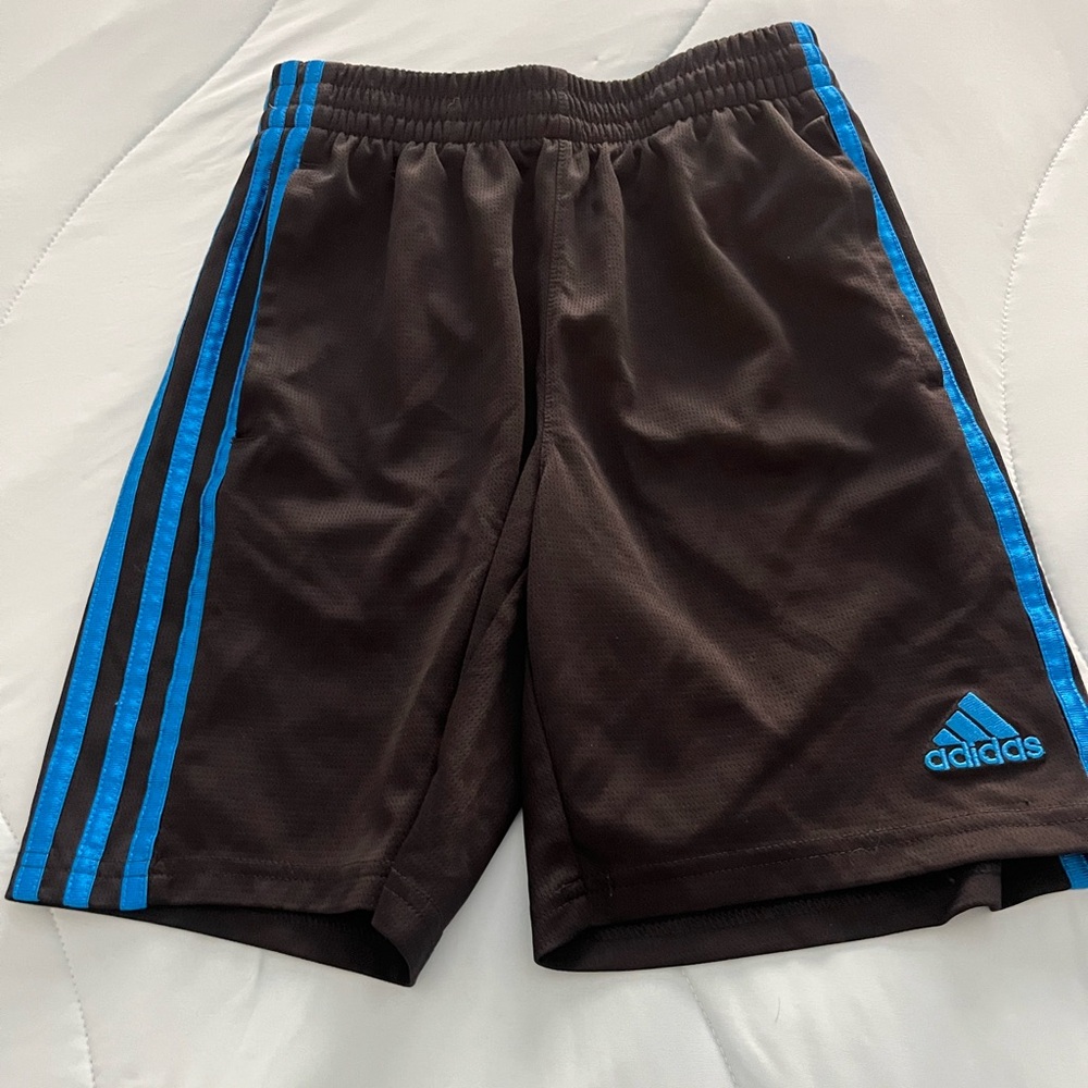 Adidas Brown and Blue Athletic Shorts